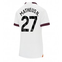 Fotbalové Dres Manchester City Matheus Nunes #27 Dámské Venkovní 2023-24 Krátký Rukáv
